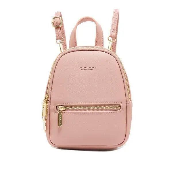 Famous Designer Mini Soft Touch Leather Small Backpack For Female And Girls Fashionable Ladies Bagpack Shoulder Bag Stevvex