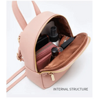 Famous Designer Mini Soft Touch Leather Small Backpack For Female And Girls Fashionable Ladies Bagpack Shoulder Bag Stevvex