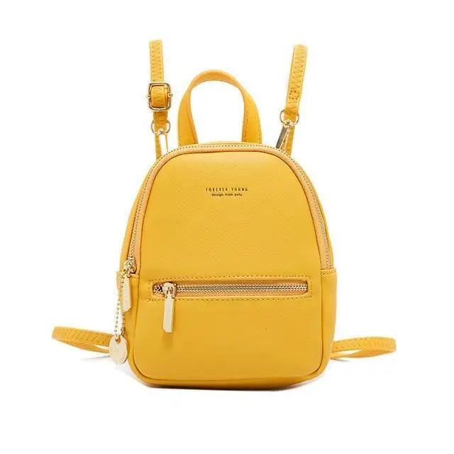 Famous Designer Mini Soft Touch Leather Small Backpack For Female And Girls Fashionable Ladies Bagpack Shoulder Bag Stevvex