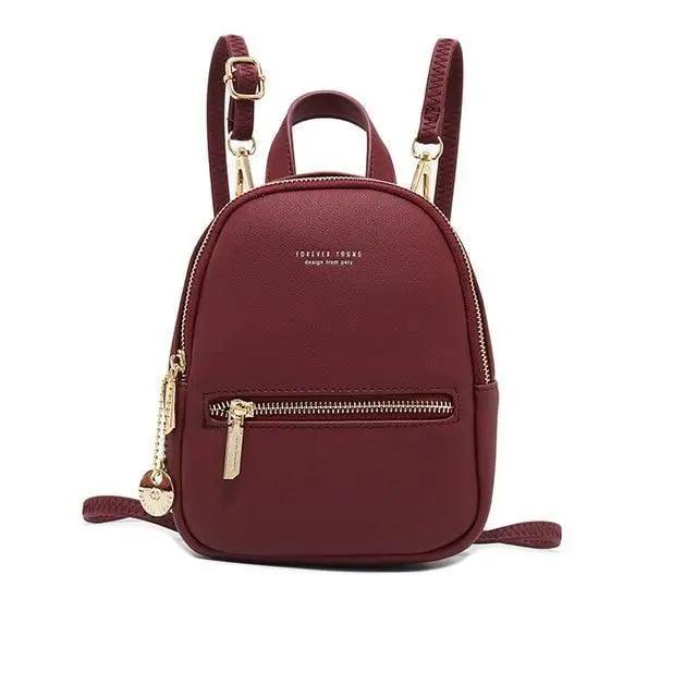Famous Designer Mini Soft Touch Leather Small Backpack For Female And Girls Fashionable Ladies Bagpack Shoulder Bag Stevvex