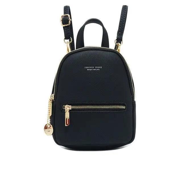 Famous Designer Mini Soft Touch Leather Small Backpack For Female And Girls Fashionable Ladies Bagpack Shoulder Bag Stevvex