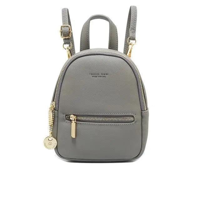 Famous Designer Mini Soft Touch Leather Small Backpack For Female And Girls Fashionable Ladies Bagpack Shoulder Bag Stevvex