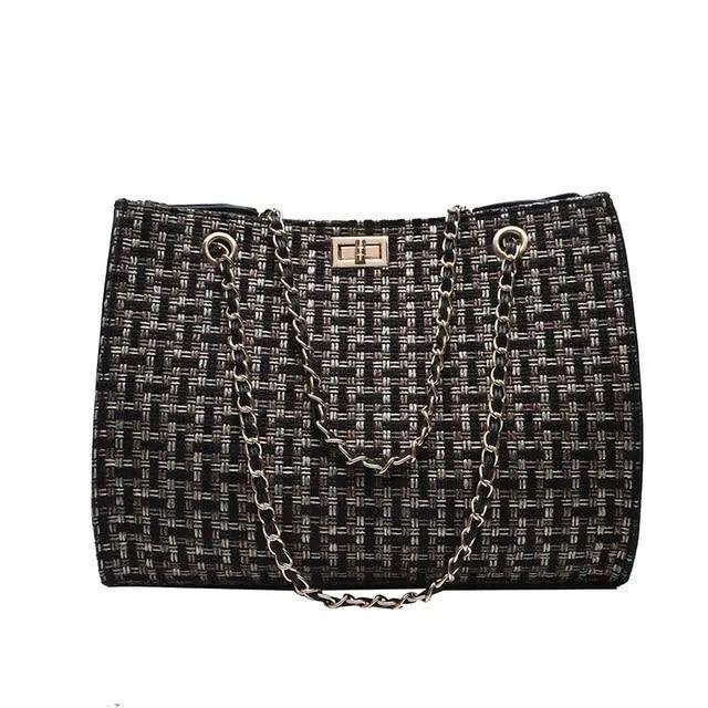 Famous Designer Pu Leather Chain Shoulder Bag/Crossbody Bags With High Quality And Large Capacity For Ladies And Girls Stevvex
