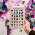 Wooden World Landmarks Pins Enjoy The Wood