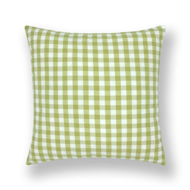 Farmhouse Plaid Striped Linen Cotton Pillow Covers Outdoor Plaid Square Pillow Cushion Case Cotton Linen Throw Pillow Covers Sofa Chair Decorative Cotton Cushions Cover Red Green Blue Pillowcase Stevvex