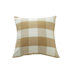 Farmhouse Plaid Striped Linen Cotton Pillow Covers Outdoor Plaid Square Pillow Cushion Case Cotton Linen Throw Pillow Covers Sofa Chair Decorative Cotton Cushions Cover Red Green Blue Pillowcase Stevvex