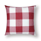 Farmhouse Plaid Striped Linen Cotton Pillow Covers Outdoor Plaid Square Pillow Cushion Case Cotton Linen Throw Pillow Covers Sofa Chair Decorative Cotton Cushions Cover Red Green Blue Pillowcase Stevvex