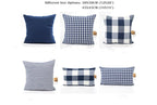 Farmhouse Plaid Striped Linen Cotton Pillow Covers Outdoor Plaid Square Pillow Cushion Case Cotton Linen Throw Pillow Covers Sofa Chair Decorative Cotton Cushions Cover Red Green Blue Pillowcase Stevvex