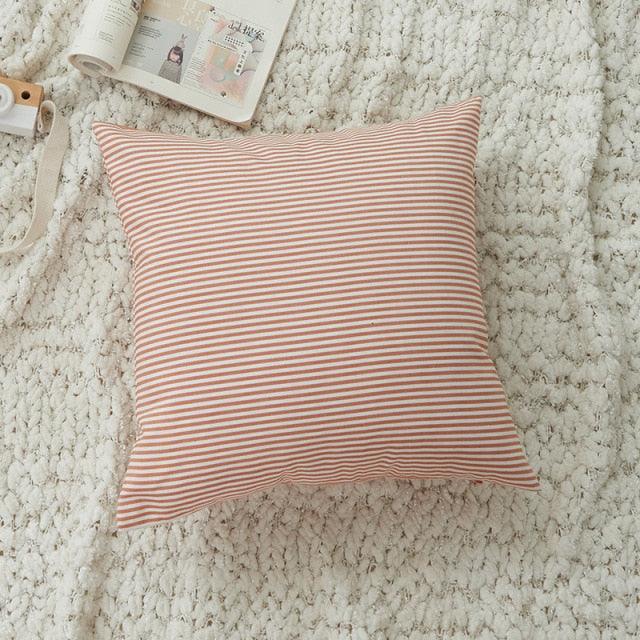 Farmhouse Plaid Striped Linen Cotton Pillow Covers Outdoor Plaid Square Pillow Cushion Case Cotton Linen Throw Pillow Covers Sofa Chair Decorative Cotton Cushions Cover Red Green Blue Pillowcase Stevvex