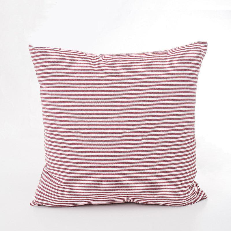 Farmhouse Plaid Striped Linen Cotton Pillow Covers Outdoor Plaid Square Pillow Cushion Case Cotton Linen Throw Pillow Covers Sofa Chair Decorative Cotton Cushions Cover Red Green Blue Pillowcase Stevvex