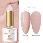 Fashion 2022 New Womens Colorful Nail Gel Polish Modern Glitter Pink Purple UV Diamond Stylish Design Nail Colors Gel For Girls and Women In Shinny Trend Color Stevvex