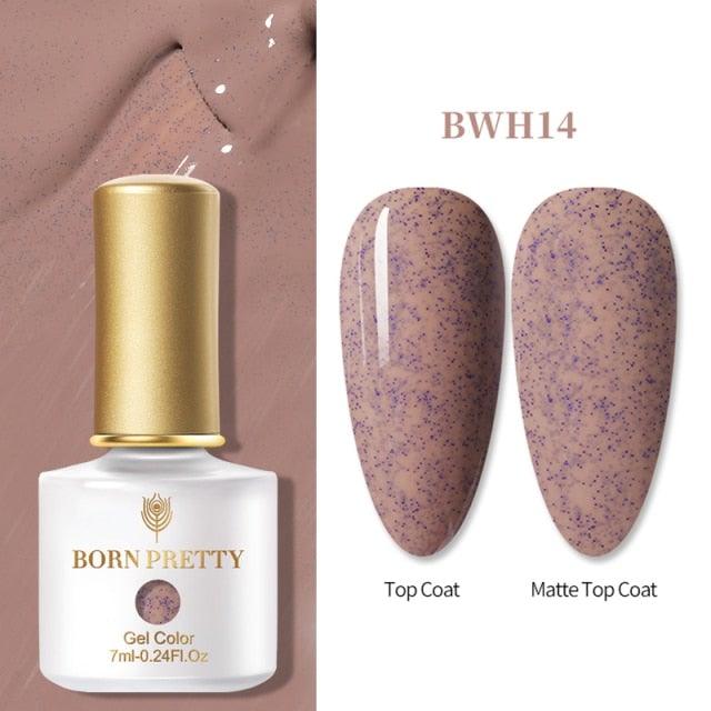 Fashion 2022 New Womens Colorful Nail Gel Polish Modern Glitter Pink Purple UV Diamond Stylish Design Nail Colors Gel For Girls and Women In Shinny Trend Color Stevvex