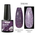 Fashion 2022 Reflective Glitter Gel Nail Polish 8 Colors Sparkling Auroras Permanent UV Diamond Gel Nail Polish Gel For Girls and Womens Stevvex