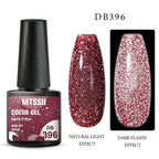 Fashion 2022 Reflective Glitter Gel Nail Polish 8 Colors Sparkling Auroras Permanent UV Diamond Gel Nail Polish Gel For Girls and Womens Stevvex