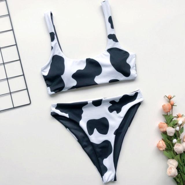 Fashion Bikini Set Bikinis Stripes Lace Up String Two-Piece Swimsuit Mini Bikini Swimwear Padded Two Piece Triangle Bikini Set Summer Breathable Beach Swimsuits For Women Stevvex