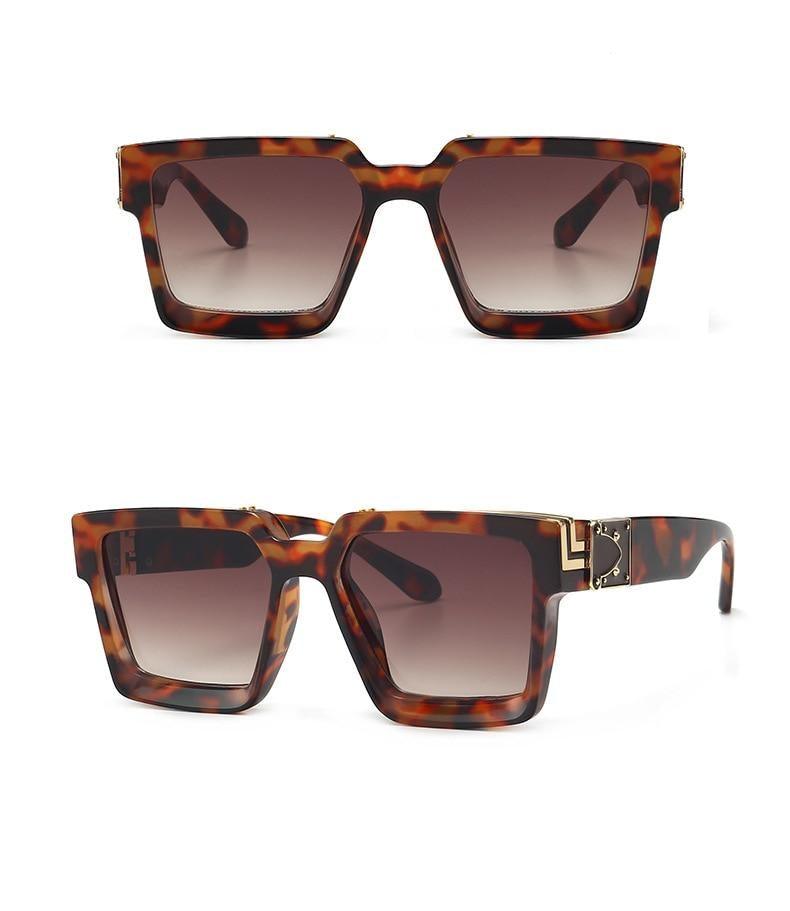 Fashion Black Design Stylish Sunglasses For Men & Women Square Shape Driving Eyewear Classic Luxury Style Sun Glasses For Men Women Anti Blue Light Sun Glasses For Summer Stevvex