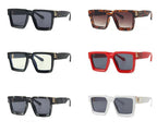 Fashion Black Design Stylish Sunglasses For Men & Women Square Shape Driving Eyewear Classic Luxury Style Sun Glasses For Men Women Anti Blue Light Sun Glasses For Summer Stevvex