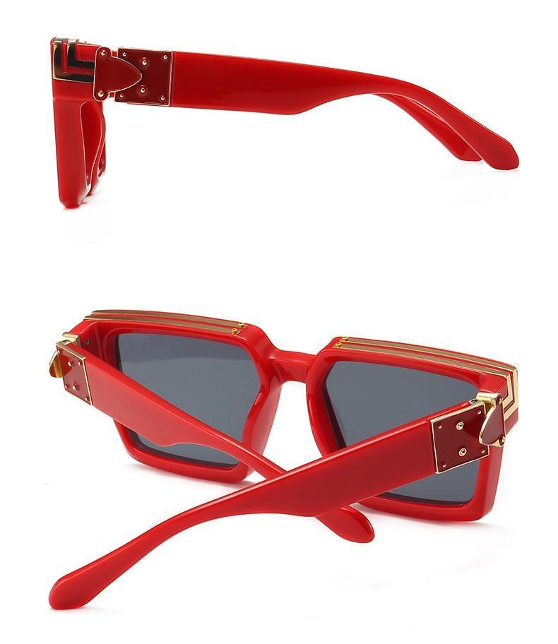 Fashion Black Design Stylish Sunglasses For Men & Women Square Shape Driving Eyewear Classic Luxury Style Sun Glasses For Men Women Anti Blue Light Sun Glasses For Summer Stevvex