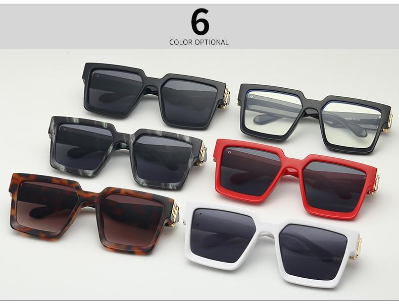 Fashion Black Design Stylish Sunglasses For Men & Women Square Shape Driving Eyewear Classic Luxury Style Sun Glasses For Men Women Anti Blue Light Sun Glasses For Summer Stevvex
