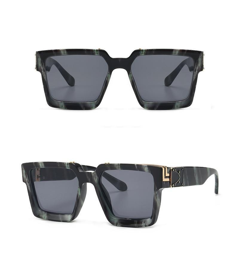 Fashion Black Design Stylish Sunglasses For Men & Women Square Shape Driving Eyewear Classic Luxury Style Sun Glasses For Men Women Anti Blue Light Sun Glasses For Summer Stevvex