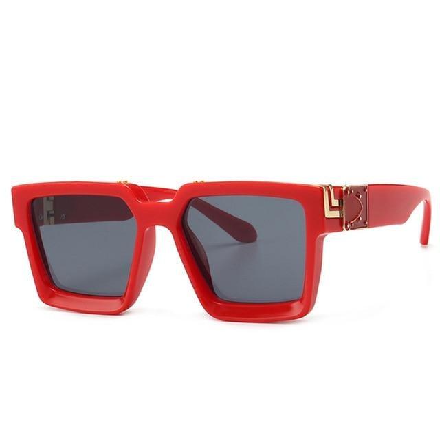 Fashion Black Design Stylish Sunglasses For Men & Women Square Shape Driving Eyewear Classic Luxury Style Sun Glasses For Men Women Anti Blue Light Sun Glasses For Summer Stevvex