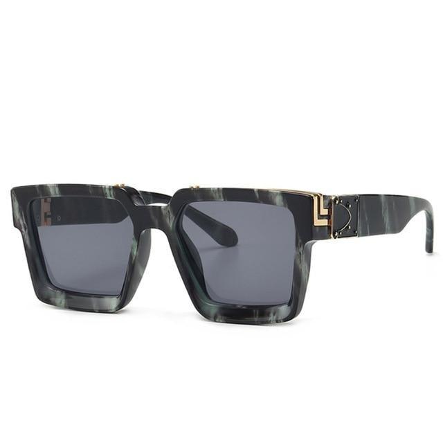 Fashion Black Design Stylish Sunglasses For Men & Women Square Shape Driving Eyewear Classic Luxury Style Sun Glasses For Men Women Anti Blue Light Sun Glasses For Summer Stevvex