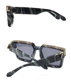 Fashion Black Design Stylish Sunglasses For Men & Women Square Shape Driving Eyewear Classic Luxury Style Sun Glasses For Men Women Anti Blue Light Sun Glasses For Summer Stevvex