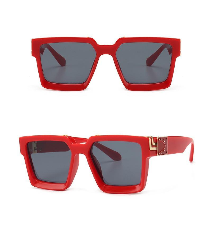 Fashion Black Design Stylish Sunglasses For Men & Women Square Shape Driving Eyewear Classic Luxury Style Sun Glasses For Men Women Anti Blue Light Sun Glasses For Summer Stevvex
