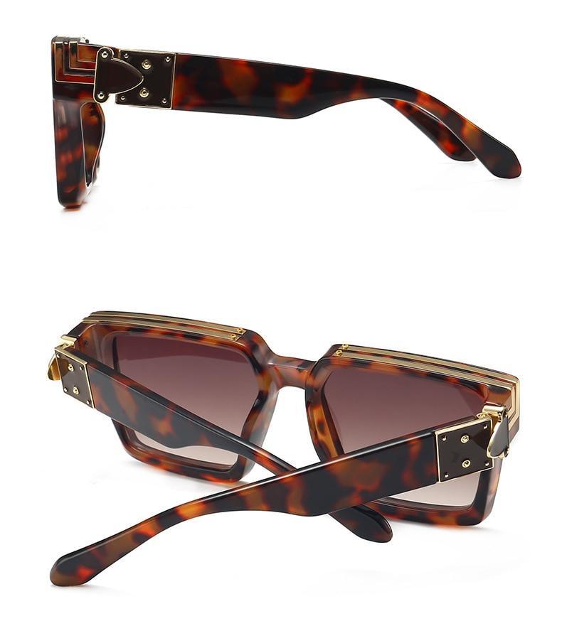 Fashion Black Design Stylish Sunglasses For Men & Women Square Shape Driving Eyewear Classic Luxury Style Sun Glasses For Men Women Anti Blue Light Sun Glasses For Summer Stevvex