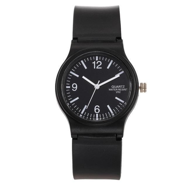 Fashion Casual Environmental Friendly Silicone Childrens Quartz Fashion Watches Retro Classic Analog Time Teacher Young Girls Teen Wrist Watch With Colorful Silicone Band For Valentine’s Day Stevvex