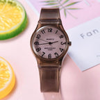 Fashion Casual Environmental Friendly Silicone Childrens Quartz Fashion Watches Retro Classic Analog Time Teacher Young Girls Teen Wrist Watch With Colorful Silicone Band For Valentine’s Day Stevvex