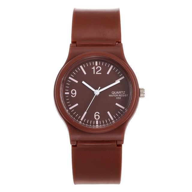 Fashion Casual Environmental Friendly Silicone Childrens Quartz Fashion Watches Retro Classic Analog Time Teacher Young Girls Teen Wrist Watch With Colorful Silicone Band For Valentine’s Day Stevvex
