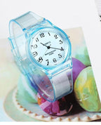 Fashion Casual Environmental Friendly Silicone Childrens Quartz Fashion Watches Retro Classic Analog Time Teacher Young Girls Teen Wrist Watch With Colorful Silicone Band For Valentine’s Day Stevvex
