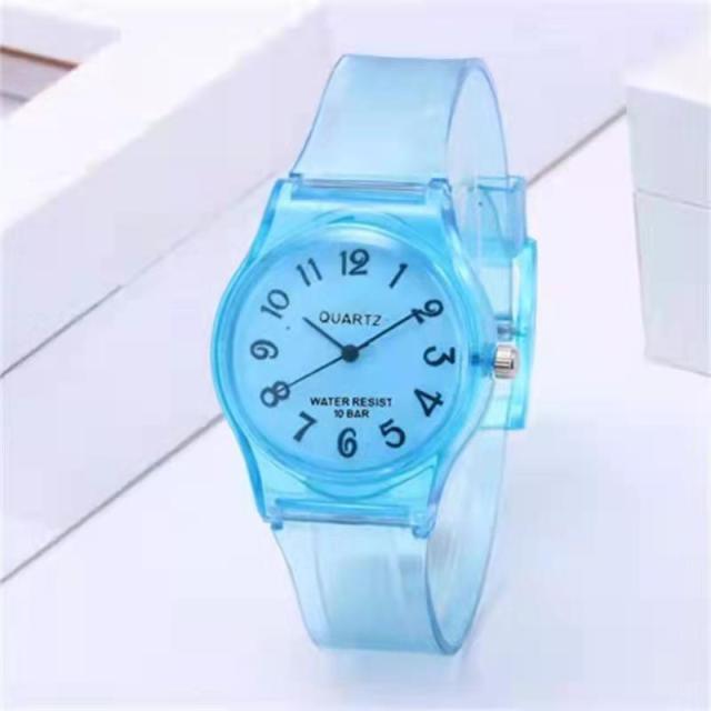 Fashion Casual Environmental Friendly Silicone Childrens Quartz Fashion Watches Retro Classic Analog Time Teacher Young Girls Teen Wrist Watch With Colorful Silicone Band For Valentine’s Day Stevvex
