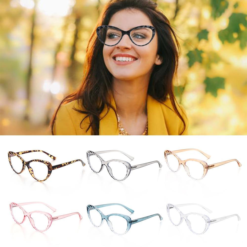 Fashion Cat Eye Eyeglasses For Women Men Flexible Portable Anti Blue Rays Glasses Computer Glasses Optical Eyewear For Men And Women Optical Eyewear Fashionable Eyewear Stevvex