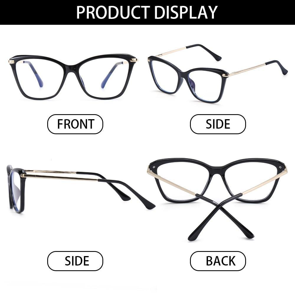 Fashion Cat Eye Eyeglasses For Women Men Flexible Portable Anti Blue Rays Glasses Computer Glasses Optical Eyewear For Men And Women Optical Eyewear Fashionable Eyewear Stevvex