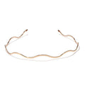 Fashion Chic Metal Wave Invisible Headband Gold Thin Hair Hoop For Women Girls Wild Headwear Hair Styling Tool Gorgeous Hair Accessories For Women Stevvex