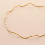 Fashion Chic Metal Wave Invisible Headband Gold Thin Hair Hoop For Women Girls Wild Headwear Hair Styling Tool Gorgeous Hair Accessories For Women Stevvex