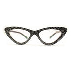 Fashion Classic Cat Eye Reading Glasses Eye Protection Eyewear Computer And Non Prescription Frame Eyewear Men Women Women Lightweight Diamond Eyeglasses Hyperopia Optical Spectacle Female