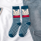 Fashion Colorful Print Socks Women Mushroom Spring Woman Socks Cotton Socks For Women Cotton Men's and Women's Printed Funky Socks - Unisex Mid Crew Length Breathable Pure Cotton Super Soft Quirky Prints Socks Stevvex