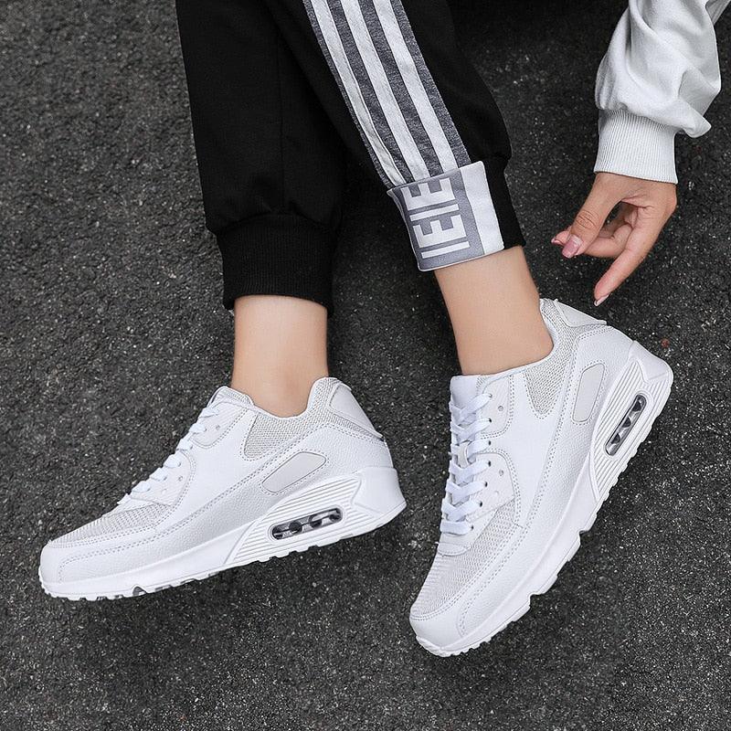 Fashion Couple Sports Running Shoes Jogging Shoes Outdoor Sports Sneakers Lace Up Unisex Walk Women's Air Athletic Running Shoes Fashion Sport Gym Jogging Tennis Fitness Sneakers Stevvex