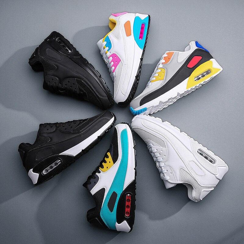 Fashion Couple Sports Running Shoes Jogging Shoes Outdoor Sports Sneakers Lace Up Unisex Walk Women's Air Athletic Running Shoes Fashion Sport Gym Jogging Tennis Fitness Sneakers Stevvex