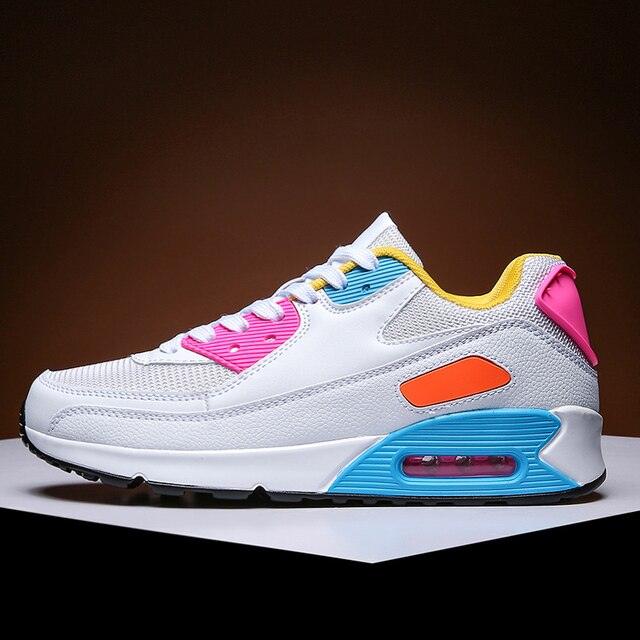 Fashion Couple Sports Running Shoes Jogging Shoes Outdoor Sports Sneakers Lace Up Unisex Walk Women's Air Athletic Running Shoes Fashion Sport Gym Jogging Tennis Fitness Sneakers Stevvex
