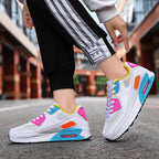 Fashion Couple Sports Running Shoes Jogging Shoes Outdoor Sports Sneakers Lace Up Unisex Walk Women's Air Athletic Running Shoes Fashion Sport Gym Jogging Tennis Fitness Sneakers Stevvex