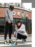 Fashion Couple Sports Running Shoes Jogging Shoes Outdoor Sports Sneakers Lace Up Unisex Walk Women's Air Athletic Running Shoes Fashion Sport Gym Jogging Tennis Fitness Sneakers Stevvex