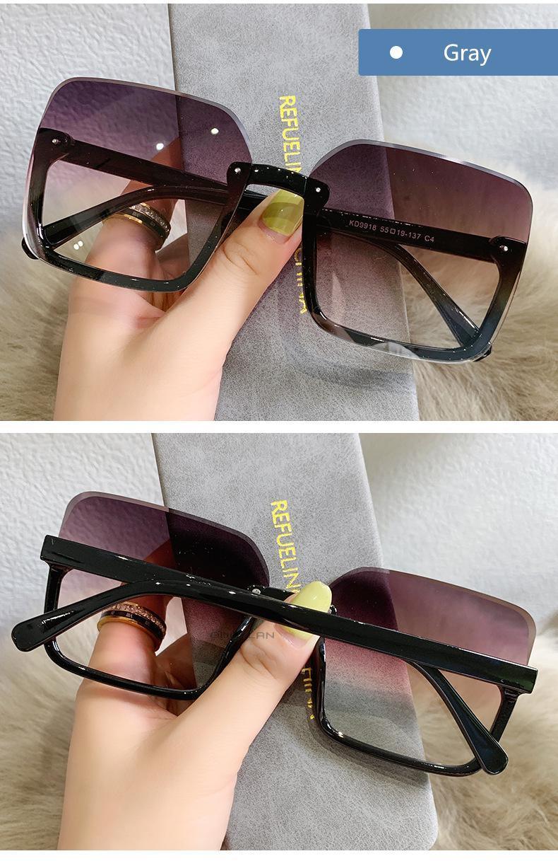 Fashion Design Women Square Sunglasses Big Frame Style Oversized Fashionable Sun Glasses For Men Popular Trendy Style Sunglasses UV400 Protection Sun Glasses Stevvex