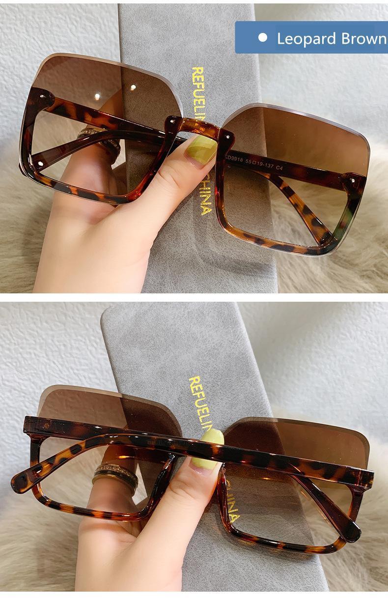 Fashion Design Women Square Sunglasses Big Frame Style Oversized Fashionable Sun Glasses For Men Popular Trendy Style Sunglasses UV400 Protection Sun Glasses Stevvex