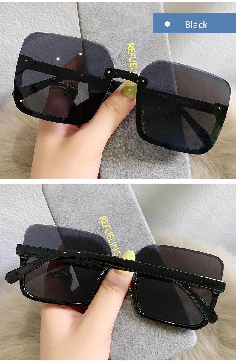 Fashion Design Women Square Sunglasses Big Frame Style Oversized Fashionable Sun Glasses For Men Popular Trendy Style Sunglasses UV400 Protection Sun Glasses Stevvex