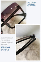 Fashion Design Women Square Sunglasses Big Frame Style Oversized Fashionable Sun Glasses For Men Popular Trendy Style Sunglasses UV400 Protection Sun Glasses Stevvex
