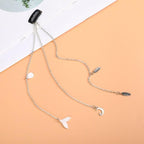 Fashion Elegant Women Lady Rhinestone Shell Crystal Tassel Long Chain Beads Dangle Hairpin Side Clip Gorgeous Hair Accessories For Women Stevvex